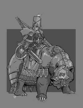 Dwarf Bear Rider