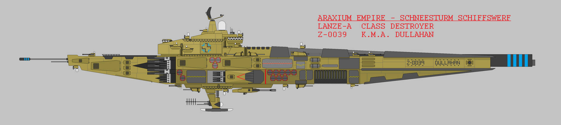 Lanze Class Destroyer - Initial Production