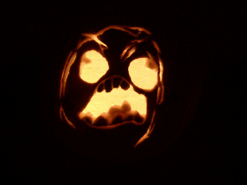 Rage Guy Jack O Lantern