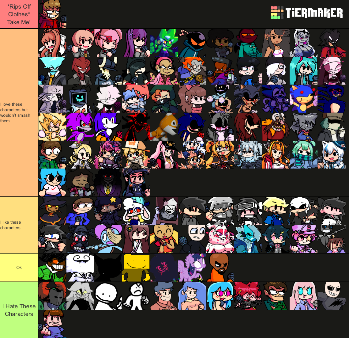 FNF Smash or Pass tier list by lolfnf117 on DeviantArt