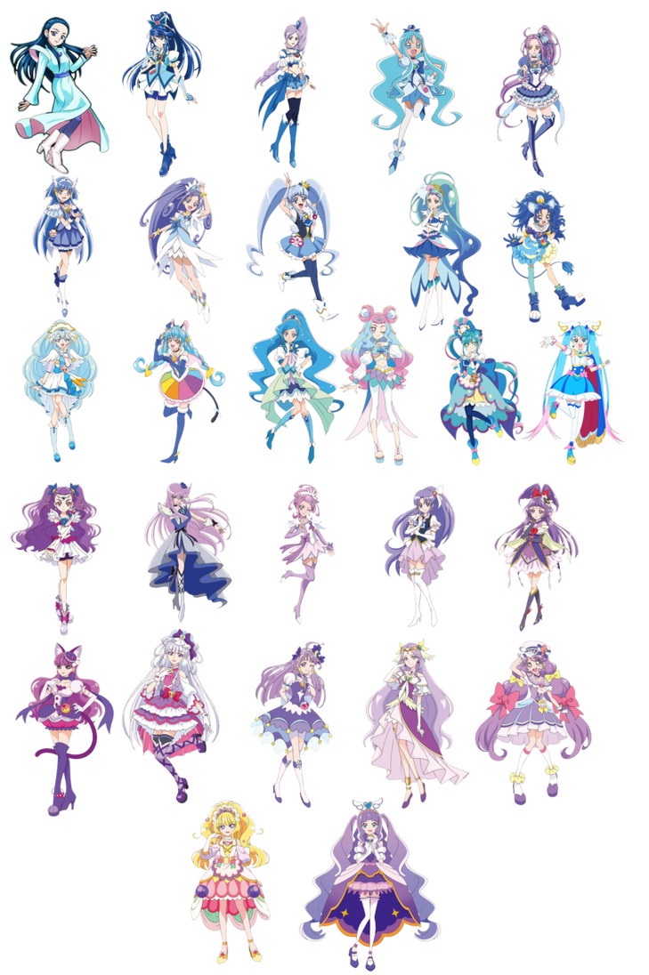 Purple And Blue Precure Remake by MoxieTheQueen on DeviantArt