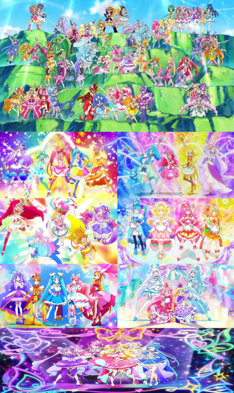 Pretty Group Ac Rasel Pretty Cure All Stars Group Poses by MoxieTheQueen on DeviantArt