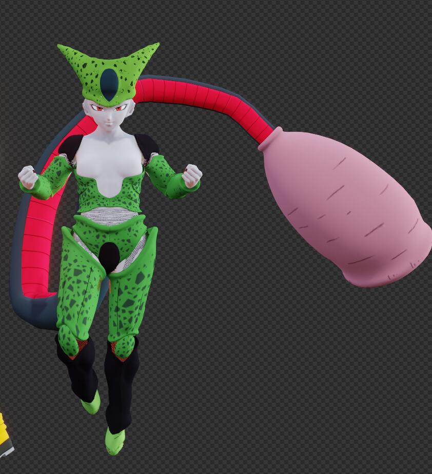 Cell Absorbs Rumi Cell absorbs 18 first by ADS3D on DeviantArt