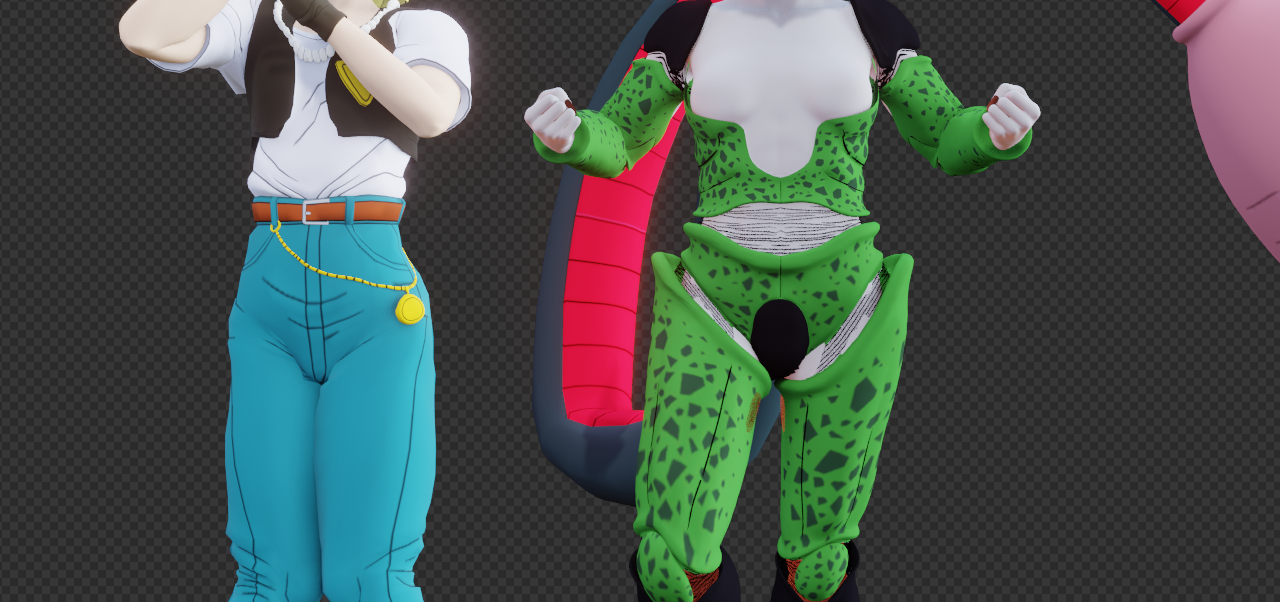 Cell absorbs 18 first by ADS3D on DeviantArt