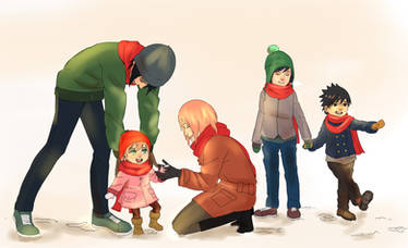 Sasusaku Family: Snow