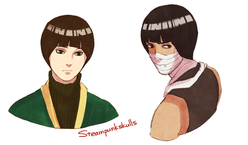 Bowl Cut Hair Characters.