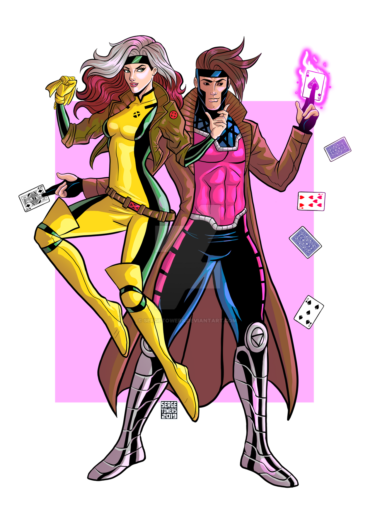 Rogue And Gambit by sergetowers on DeviantArt