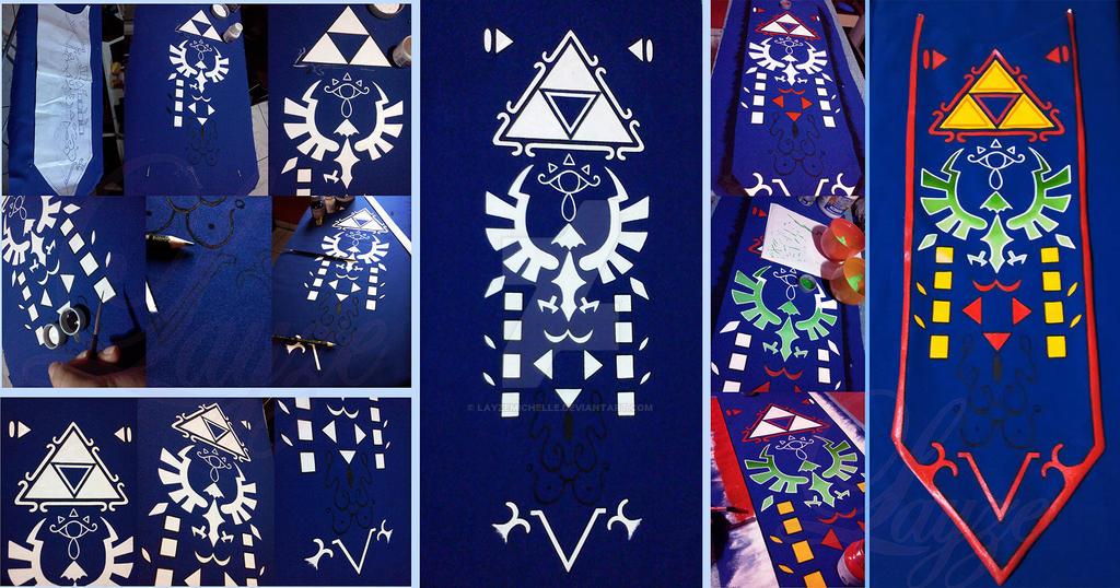 Princess Zelda Ocarina of Time Apron Progress