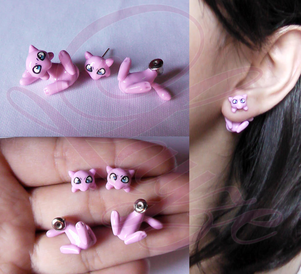 Mew earrings from Pokemon