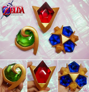 3 Spirit Stones from Ocarina of Time