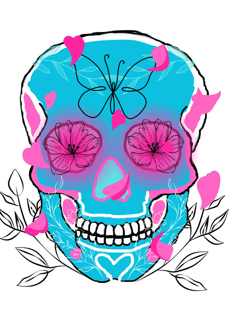 Dia de los Muertos Skull by CutieCatana on DeviantArt Dia de los Muertos Skull by CutieCatana on DeviantArt