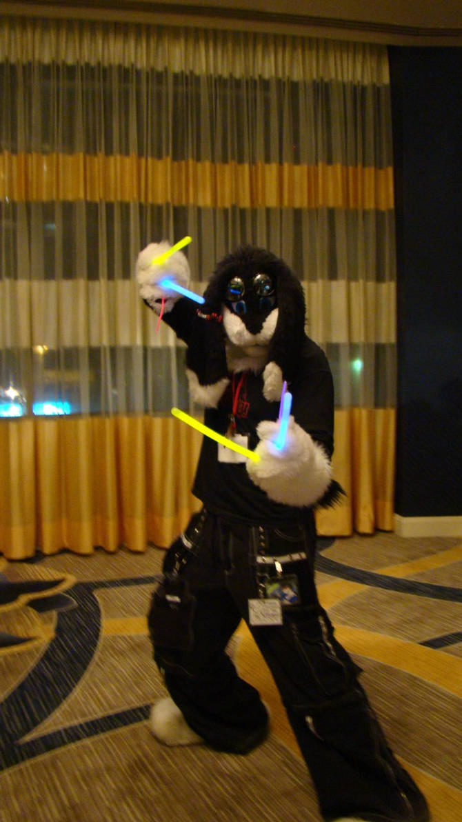 Glowstick Rabbit by Zerovone on DeviantArt