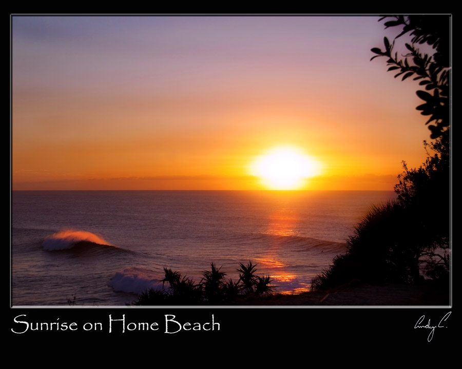 Sunrise On Home Beach