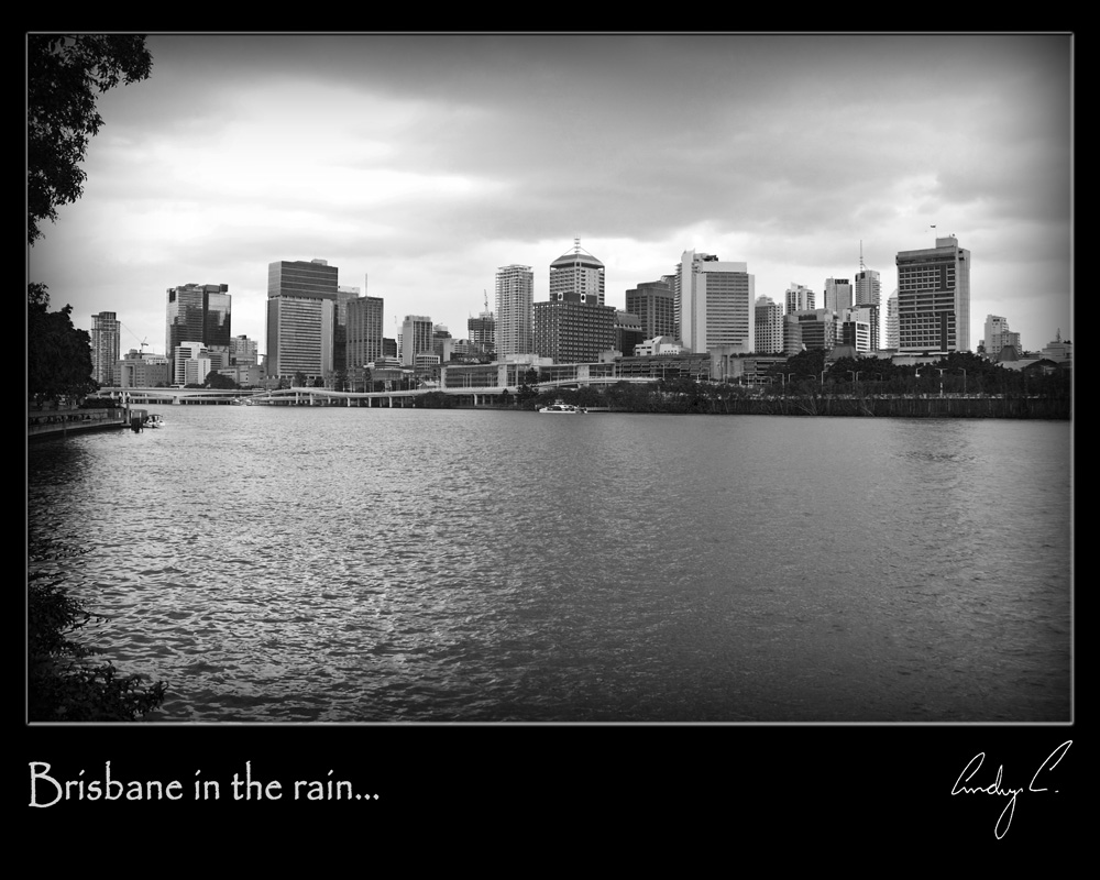 Brisbane in the rain