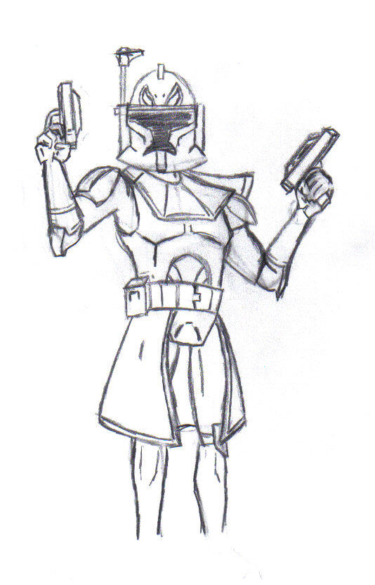 Cap Rex Scetch Captain Rex by ArchangelXAmy on DeviantArt