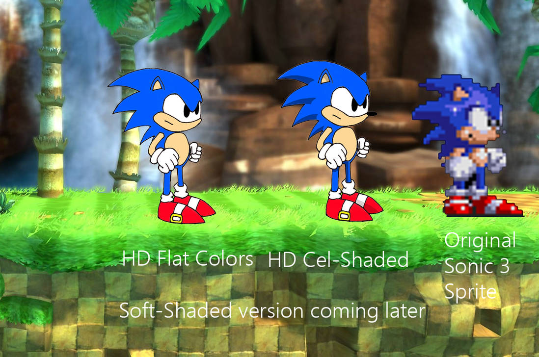 Sonic 3 Standing Sprite HD Remaster