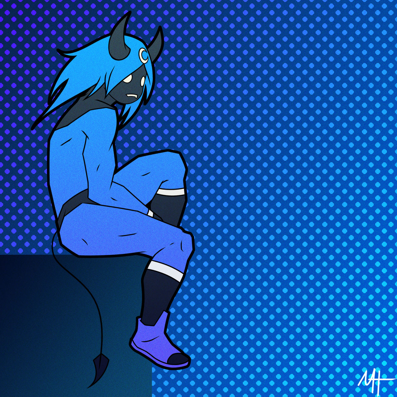 Blue Square Deviantart Cut Square 4 by MannyDrawsPortfolio on DeviantArt