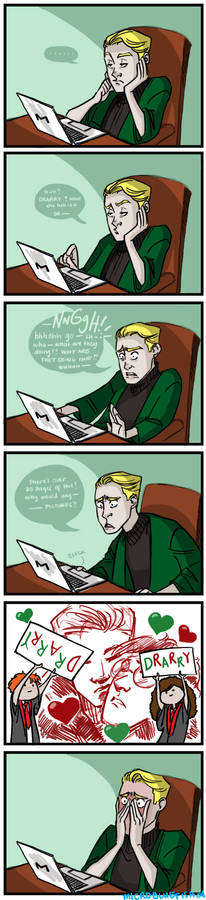 Malfoy reacts to DRARRY