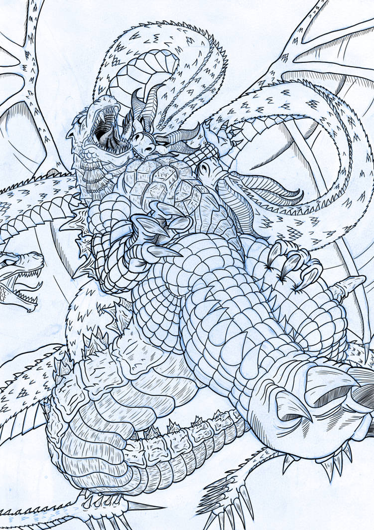 Godzilla vs King Ghidorah (In Progress) by M-Dog076 on DeviantArt