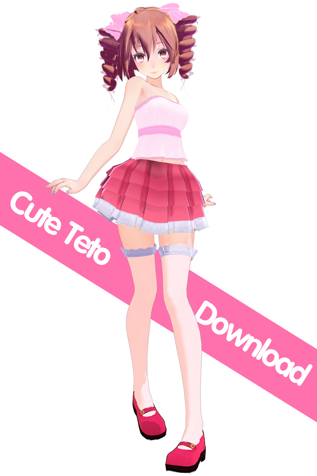 Teto Model .: MMD Model:Tda Cute Teto Download :. by s0urce1911 on DeviantArt