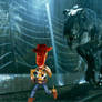 T.rex chases Woody