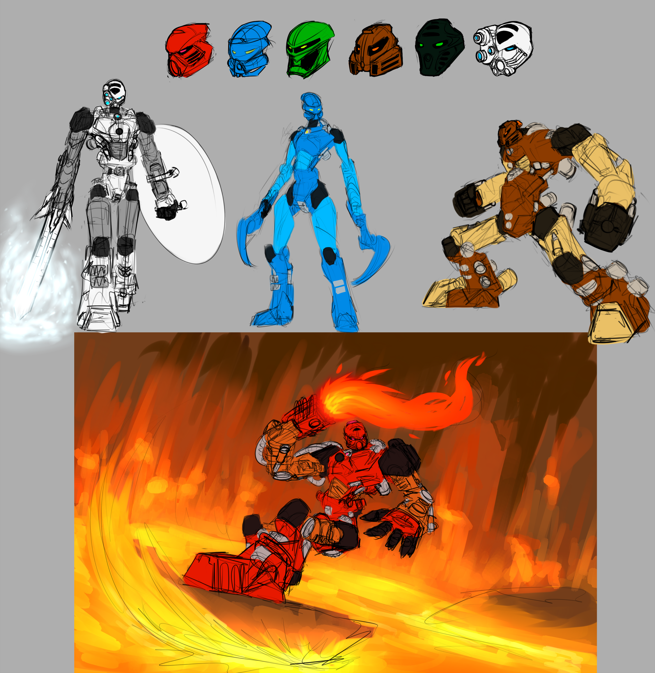 Bionicle Sketches