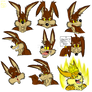 Dragon Ball Wile E Expressions