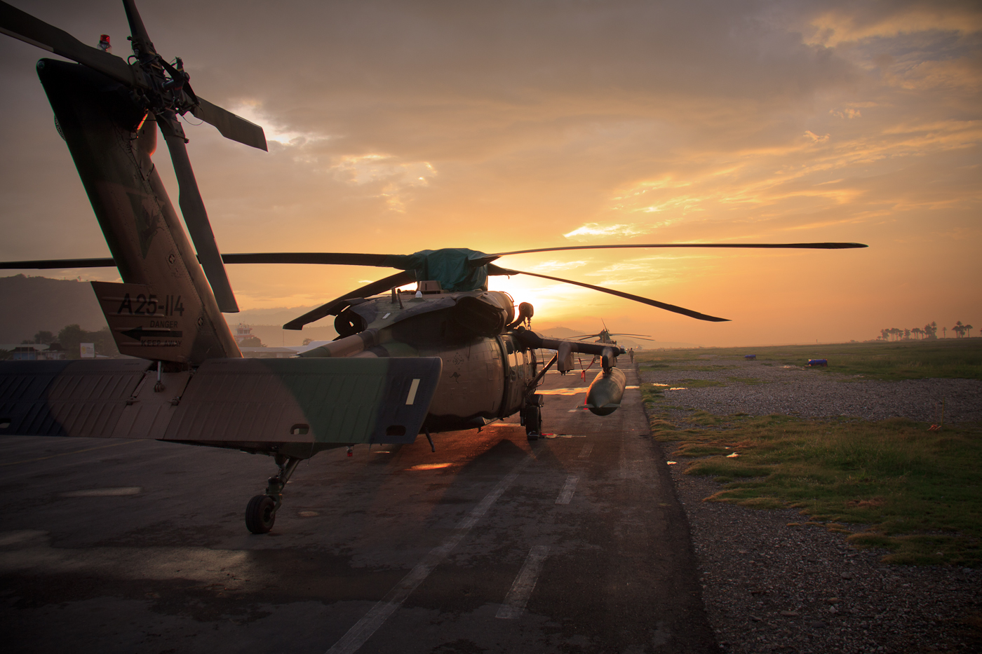 Sunset on the flightline