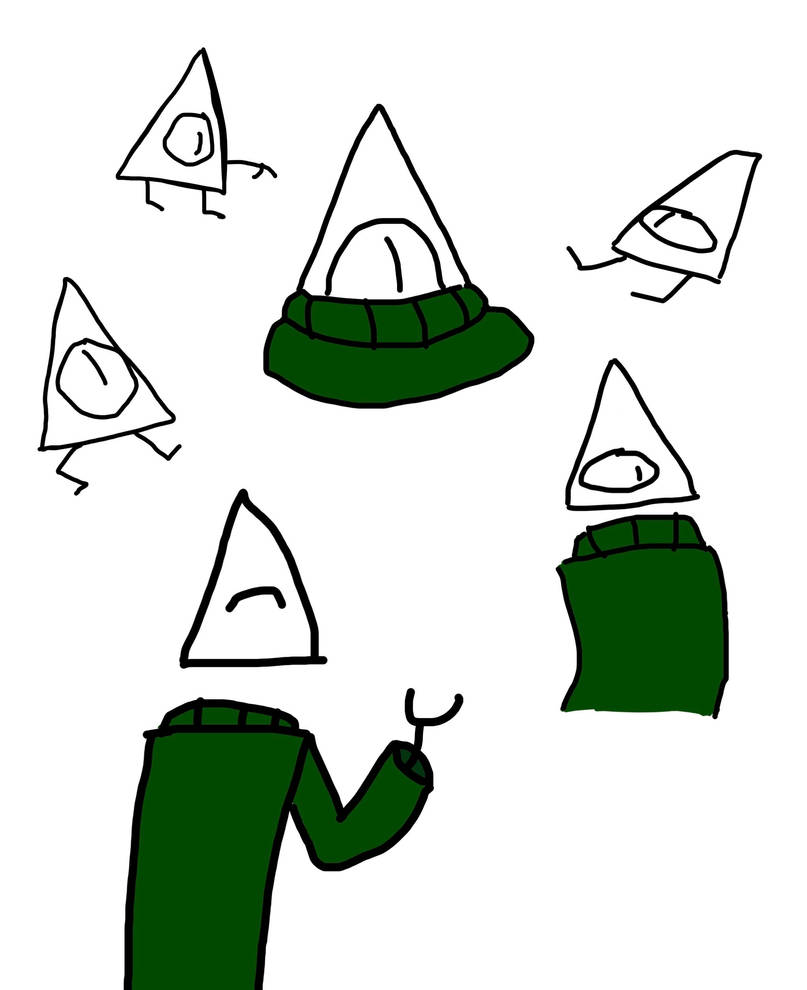 Weird triangle person by existing107 on DeviantArt