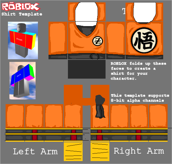 Roblox Template Shading PNG Download Image