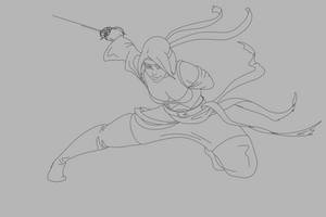 Captain Fiora Lineart