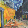 Van Gogh's Cafe Terrace at Night (color pencil)