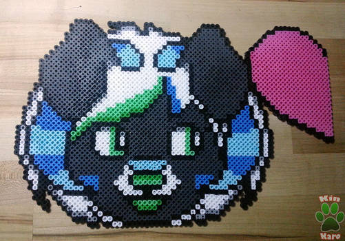 Fursona perler bead couple badge side 1 [Simple]