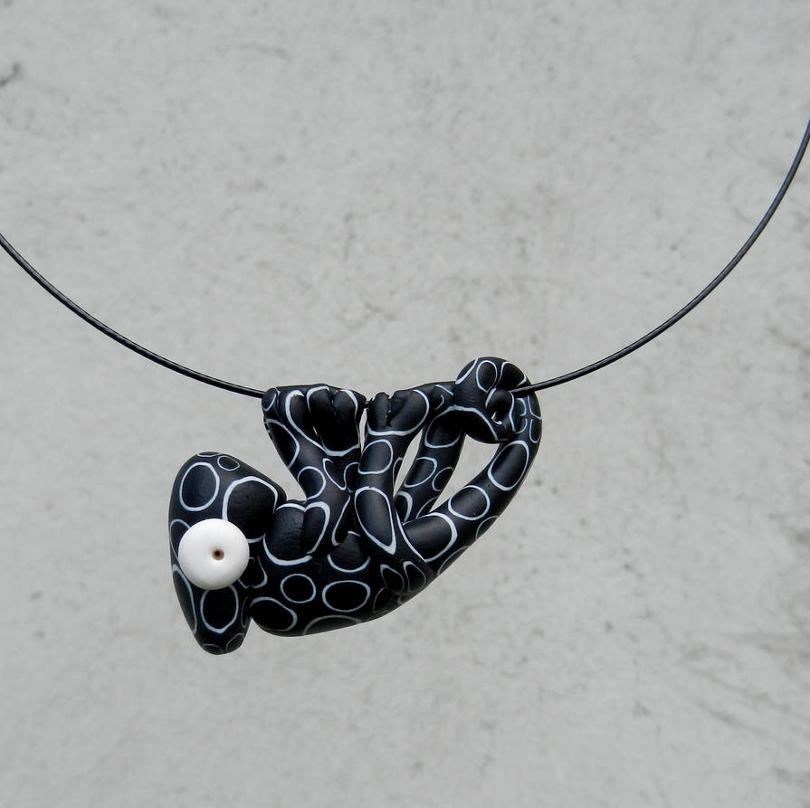 Polymer clay bubble chameleon by Twiggynkaa Polymer clay bubble chameleon by Twiggynkaa