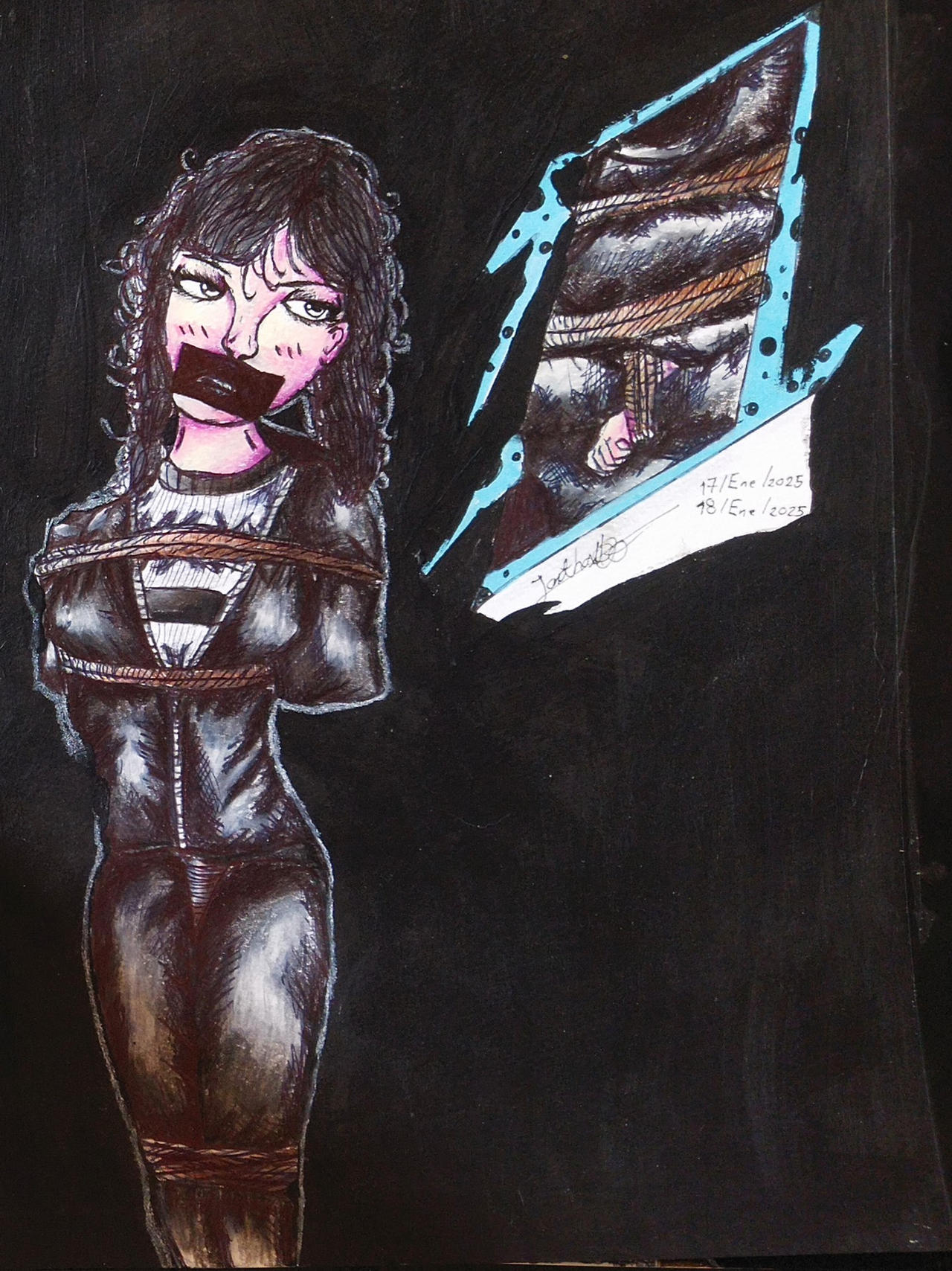 Wednesday Addams Rope Wednesday Addams (Casual Suit) Tape and Gagged by gofgo123 on DeviantArt