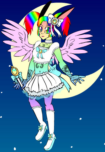 Rainbow Rabbit Deviantart Rainbow Rabbit by HalleBailey1989 on DeviantArt
