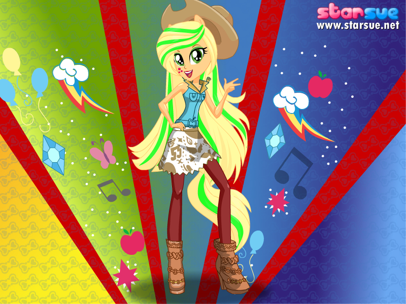 Applejack Rainbow Rocks Applejack (Rainbow Rocks) by HalleBailey1989 on DeviantArt