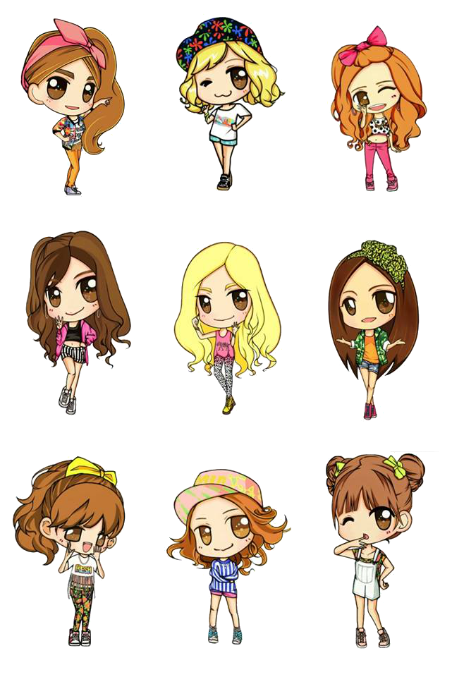 SNSD Love And Girls Fanart Render