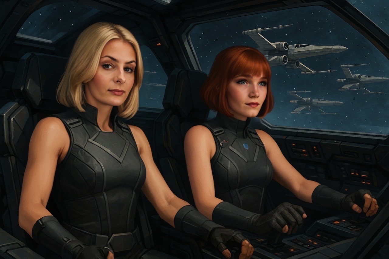 Kixi Rajki and Paige Langley (Space pilots) by KixiRajki on DeviantArt