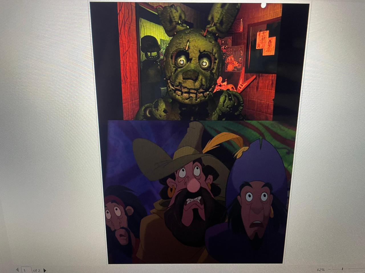 Spring Trap Scared Face Clopin and Others are Scared of Springtrap by SnookieM on DeviantArt