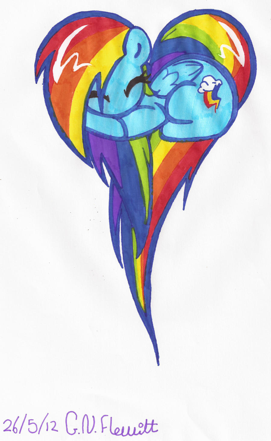 Rainbow Dash Heart! :D