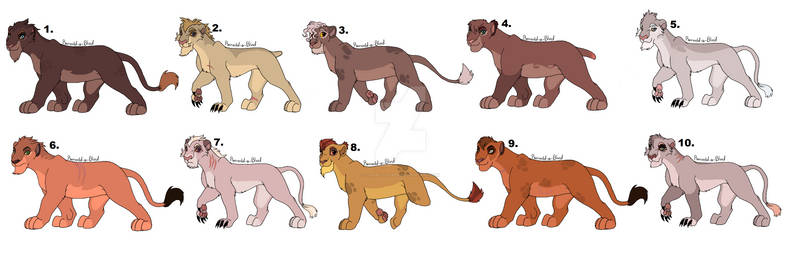 Adult Lioness Adopts (Open)