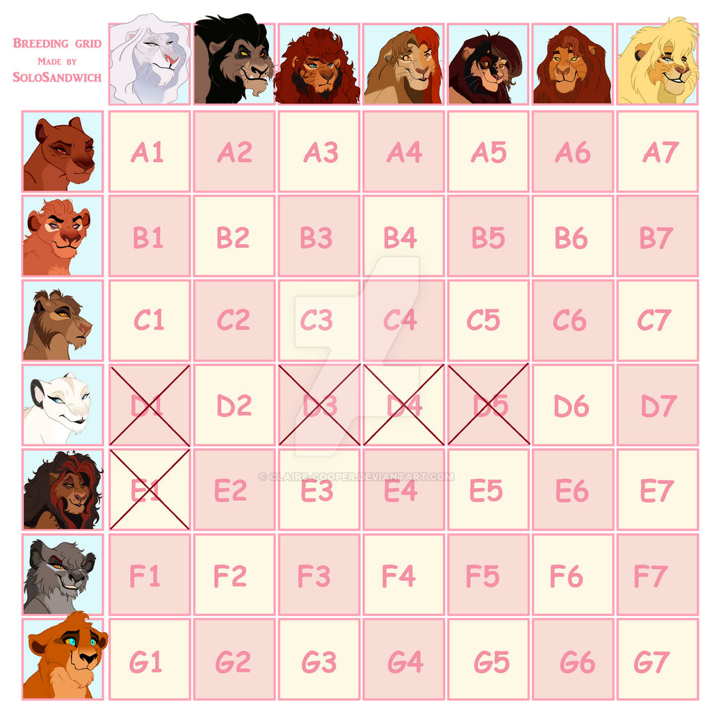 Breeding Grid Breeding Grid (OPEN) by Claire-Cooper on DeviantArt