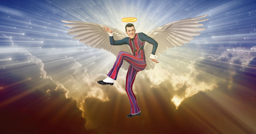 Robbie Rotten in Heaven by Fortnermations on DeviantArt