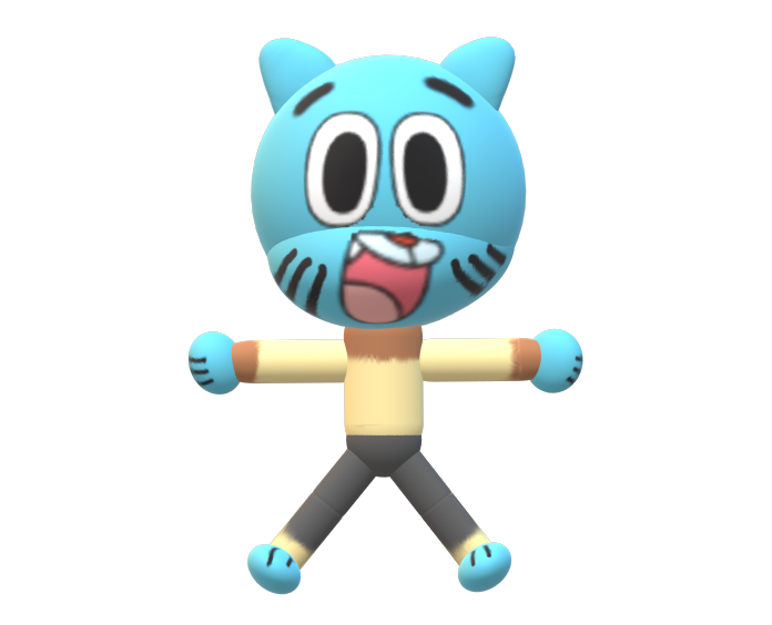 3D Printable Amazing World of Gumball: Gumball Watterson by 3D Print Guy