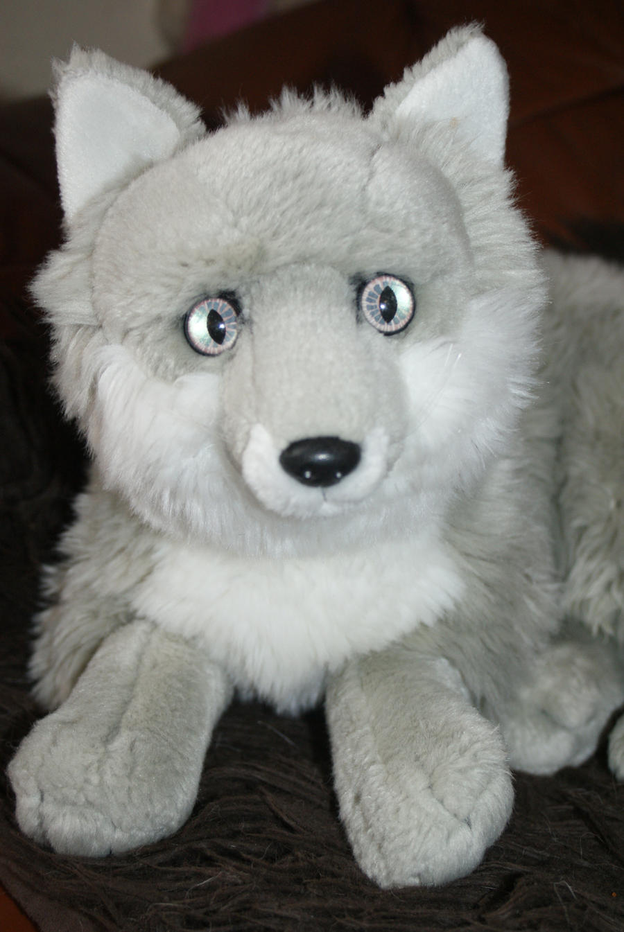 My Anna Club Plush WWF Grey arctic fox from ebay by Huskyplush on DeviantArt