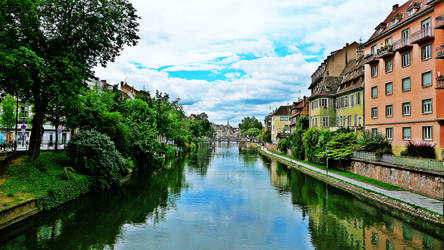 Strasbourg - View over the Ill by Paseas-Images