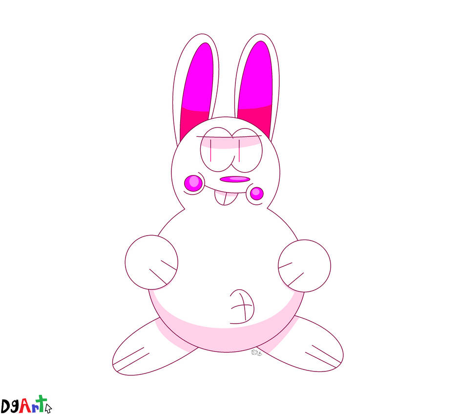 Fat Rabbids Characters Fat Bunnie by DGArtDMM on DeviantArt
