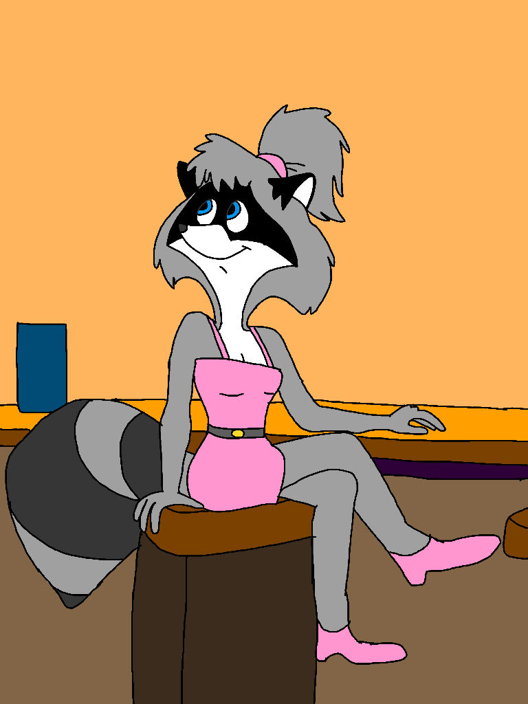 Lisa Racoon Lisa Raccoon Sits at the Bar by CrawfordJenny on DeviantArt