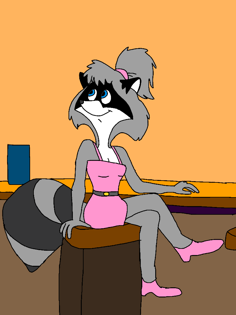 Lisa Racoon Lisa Raccoon Sits at the Bar by CrawfordJenny on DeviantArt